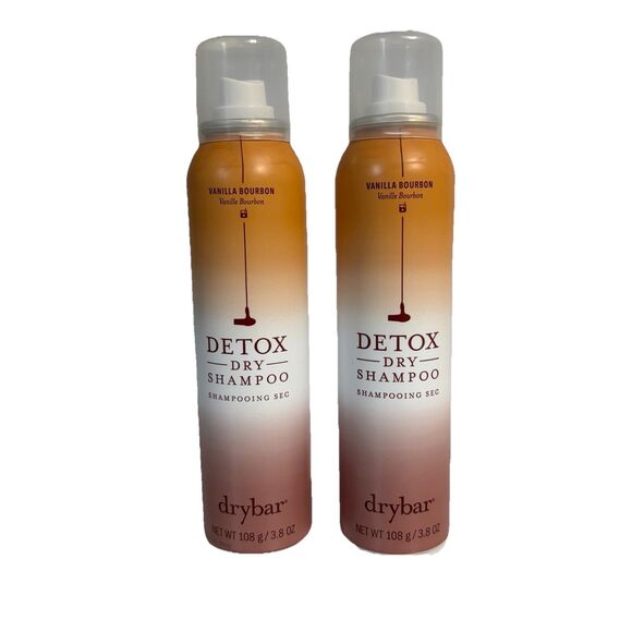 (2) DRYBAR  Detox Dry Shampoo Vanilla Bourbon Secnt 3.8 Oz New Lot of 2 - Picture 1 of 6